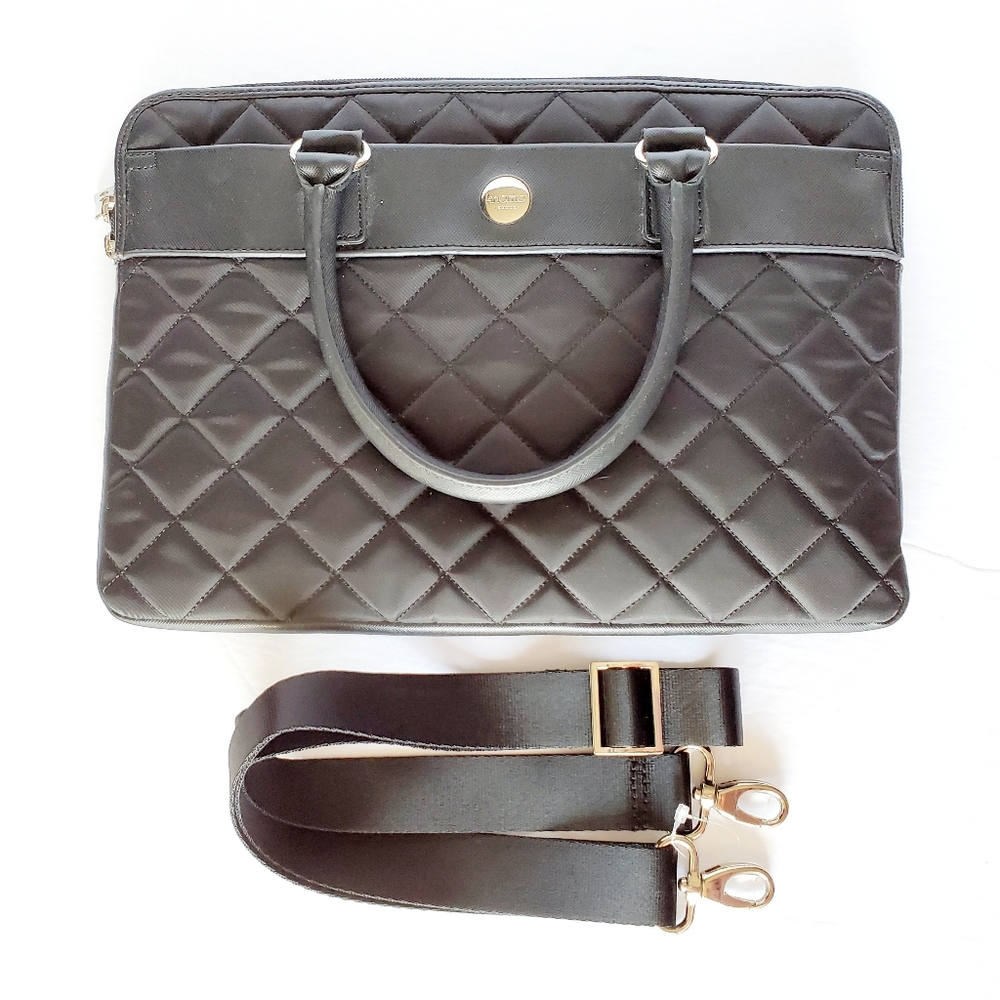 Knomo London quilted black tablet case - Picture 2 of 9